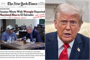 Įžūlus Baltųjų rūmų elgesys: „pataisė“ „The New York Times“ straipsnį