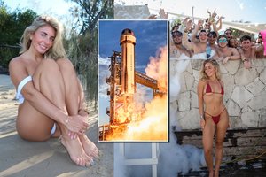 Su 1000 vyrų permiegojusi „OnlyFans“ žvaigždė užsimojo siekti naujo rekordo: sieks pasimylėti kosmose