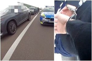 Lenkijos policija paviešino lietuvio sulaikymo vaizdo medžiagą: greitkelyje vairavo ką tik Čekijoje pavogtą „Lexus“