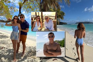 Egzotiškoje saloje viešinti A. Valentaitė nenustoja stebinti: drabužius nusimetė ne tik ji, bet ir milijonierius vyras