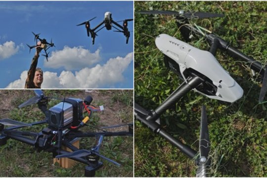 Pademonstravo dronų dvikovą: skrydžio metu šis prietaisas gali atakuoti kelis kartus