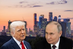 D. Trumpo bokštas Maskvoje, retieji ištekliai ir bendros misijos į marsą: kaip Kremlius bando pavergti JAV prezidentą