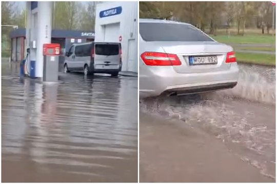 Po liūties Naujojoje Akmenėje – gyventojų skundai: plūsta skambučiai, valdininkai žada imtis veiksmų