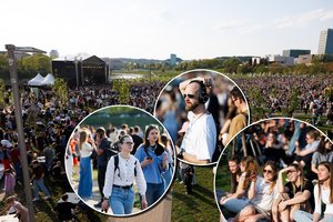 Pavasarišką vakarą prie Baltojo Vilniaus tilto – sausakimša: miestiečiai laiką leidžia ryškiausių atlikėjų koncerte