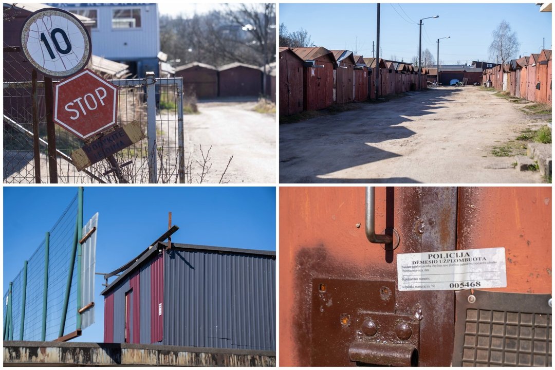 Kauniečio G. Filipavičiaus garažai atveria vis daugiau kraupų paslapčių.<br> Lrytas koliažas.