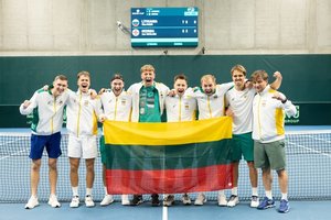 Lietuvos ir Benino teniso rinktinės raketes sukryžiuos Vilniuje