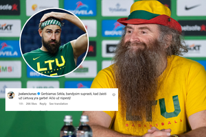 Po Sėklos pareiškimų – J. Valančiūno reakcija: rinktinės kapitonas turėjo atsaką legendiniam sirgaliui