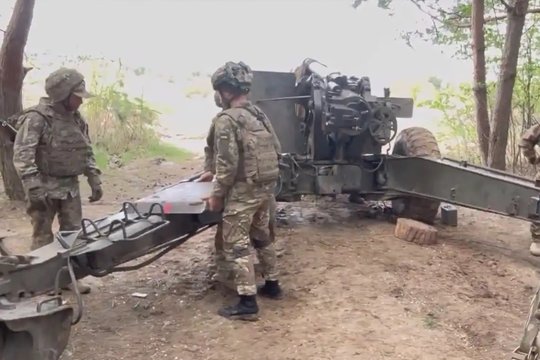 Ukraina pirmą kartą mūšio lauke panaudojo senovinius amerikietiškus ginklus