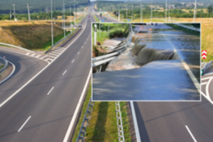 Po stiprios liūties remontuotos magistralės ruožą – paskelbė apie eismo ribojimus