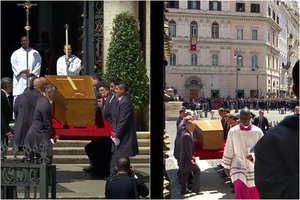 Pasaulis atsisveikino su popiežiumi Pranciškumi: privačioje ceremonijoje jis palaidotas Švč. Mergelės Marijos bazilikoje