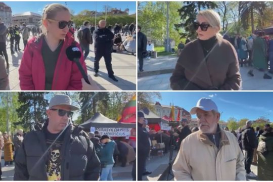 Protestuotojai dėl NT mokesčio liejo pyktį: vieni žada palikti Lietuvą, kiti žarsto kaltinimus apie vagiamus vaikus