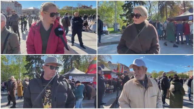 Protestuotojai dėl NT mokesčio liejo pyktį: vieni žada palikti Lietuvą, kiti žarsto kaltinimus apie vagiamus vaikus