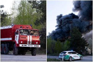 Ugniagesiai: „Gaisras atliekų tvarkymo gamykloje „Energesman“ likviduotas, pavojaus gyventojams nėra“