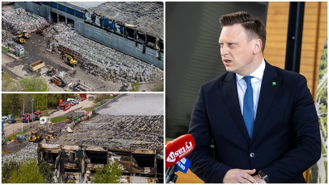 Vilniuje kilus gaisrui atliekų rūšiavimo gamykloje – ekstremali padėtis: situacija sudėtinga