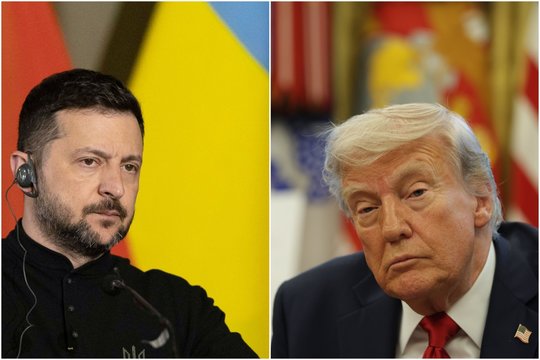 V. Zelenskis ir D. Trumpas.