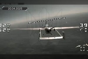 Naujas ukrainiečių rekordas: tai didžiausias numuštas Rusijos dronas