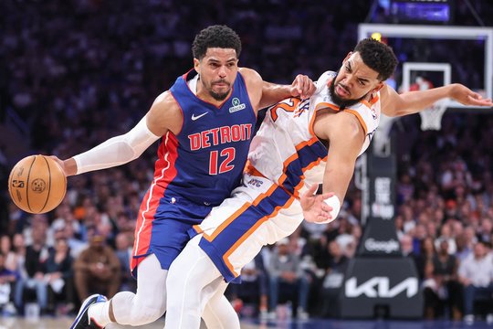 „Pistons“ neleido „Knicks“ ekipai padėti taško NBA atkrintamojoje serijoje 