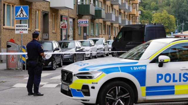 Vaizdai iš šaudynių Švedijoje: motyvai vis dar lieka neaiškūs
