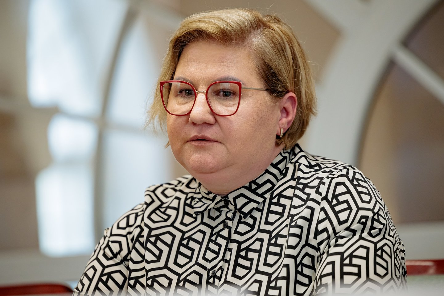 Lietuvos kolegijų direktorių konferencijos (LKDK) prezidentė L.Girdauskienė.<br>J. Elinsko/ELTA nuotr.