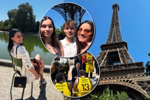 Š. Jasikevičiaus žmona A. Douka su vaikais laiką leido Paryžiuje: turėjo svarbią užduotį