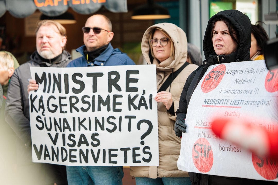 Protestas prieš verslo privilegijas sveikatos ir aplinkos sąskaita<br>J.Elinsko/ELTA nuotr.