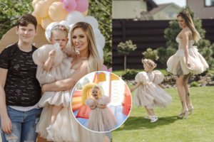 Justinos Partikės namų kieme – pasakiška šventė: spindėjo ir ji, ir dukra