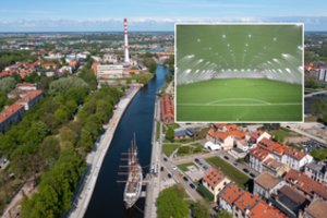 Klaipėdoje kils modernus futbolo maniežas su oro kupolu