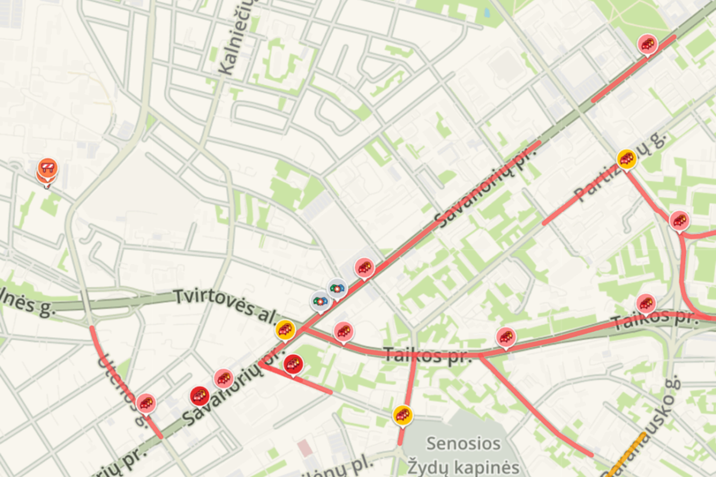  „Waze“ rodmenys 17.12 val.