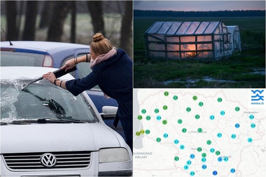 Praėjusią naktį kaustė negailestingos šalnos: temperatūra siekė beveik -10 laipsnių