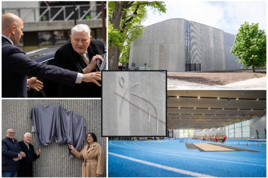 Kaune – ypatinga šventė: atidarytas moderniausias šalyje V. Adamkaus lengvosios atletikos maniežas