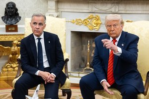 Su D. Trumpu susitikęs Kanados premjeras: niekada nebūsime parduodami