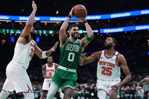 „Knicks“ sugebėjo ir antrąkart išvykoje įkąsti NBA čempionui „Celtics“ – Bostonui prognozės yra neguodžiančios