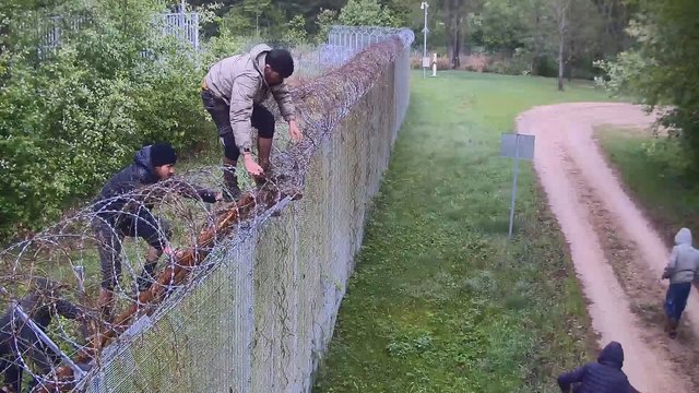 Vaizdai iš pasienio: į Lietuvą bandė patekti 48 migrantai