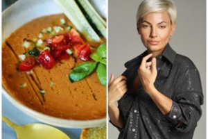 N. Zeleniūtę ir jos šeimą atgaivina ypatingo skonio ispaniška pomidorų sriuba