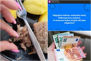 Iš ūkininko pirkdama šaltieną nemanė vėliau neteksianti danties: lėkštėje aptiko neįprastą daiktą