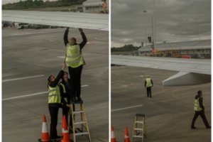 Lietuvė negalėjo patikėti, kaip oro uoste taisomas lėktuvo gedimas: išsitraukė kamerą, kad įamžintų