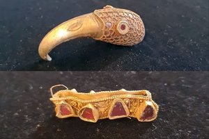 Ieškotojai metalo detektoriais aptiko stulbinančius 1400 metų senumo radinius