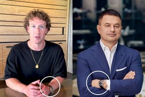 Įspūdingos vertės laikrodis, pamėgtas M. Zuckerbergo, pastebėtas ir ant G. Žiemelio riešo
