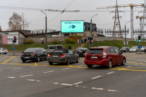 „2go“ lauko ekranų tinklas Vilniuje: išsiskirianti reklama, matoma didelei auditorijai