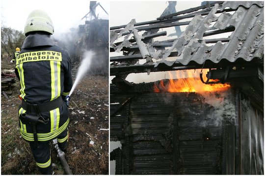 Trakų rajone sudegė nedidelis sodo namelis, degėsiuose rastas apdegęs kūnas