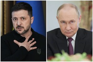 „Kažkoks pelės ir katės žaidimas“: įvertino V. Putino elgesį po V. Zelenskio žodžių