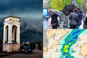 Nusiteikite – šalį nuskalaus smarkios liūtys, sustiprės vėjas: galima ir perkūnija