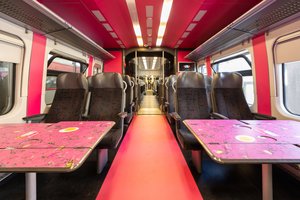 Lietuvos geležinkeliai pristato dar vieną išskirtinį dizainą: kursuos šaltibarščių traukinys