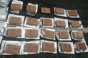 Prie Latvijos ir Rusijos sienos sulaikyta keli šimtai kilogramų heroino