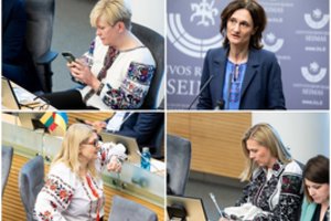 Seime – simbolinis Ukrainos palaikymo gestas