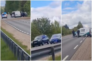 Holivudo veiksmo filmo vertos scenos Alytaus apskrityje: policija trijų rajonų keliais vaikėsi vogtą visureigį