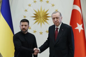 Ankaroje baigėsi V. Zelenskio ir R. T. Erdogano derybos, Ukrainos prezidentas į Stambulą nevyks