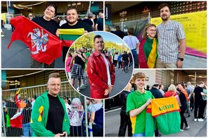 Bazelyje plevėsuoja Lietuvos trispalvės: stebėti „Euroviziją“ atvykę tautiečiai atskleidė, kiek paklojo už bilietus