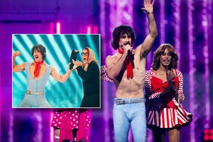 Prigludusios kelnės ir šokanti močiutė: Australijos atstovas „Eurovizijoje“ nustebino gerbėjus