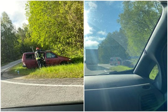 Greta Kauno susidūrus automobiliams nukentėjo du žmonės